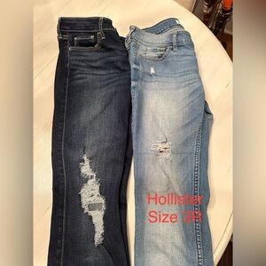 2pair Hollister skinny jeans size 3